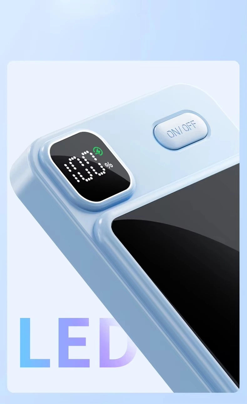 Digital display wireless charging power bank iphone aura